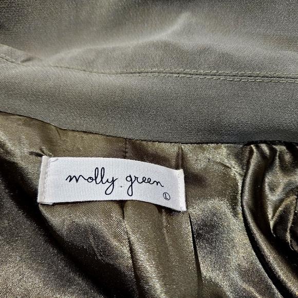 Molly Green Olive Green Trench Coat - Picture 10 of 16